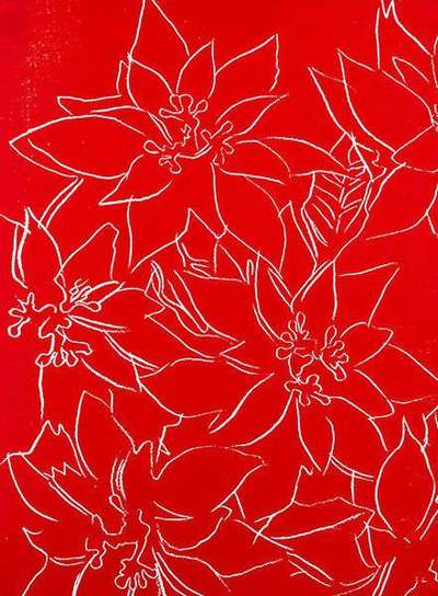 Poinsettias - Signed Print by Andy Warhol 1982 - MyArtBroker