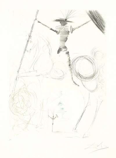 Salvador Dali: Don Quichotte - Signed Print