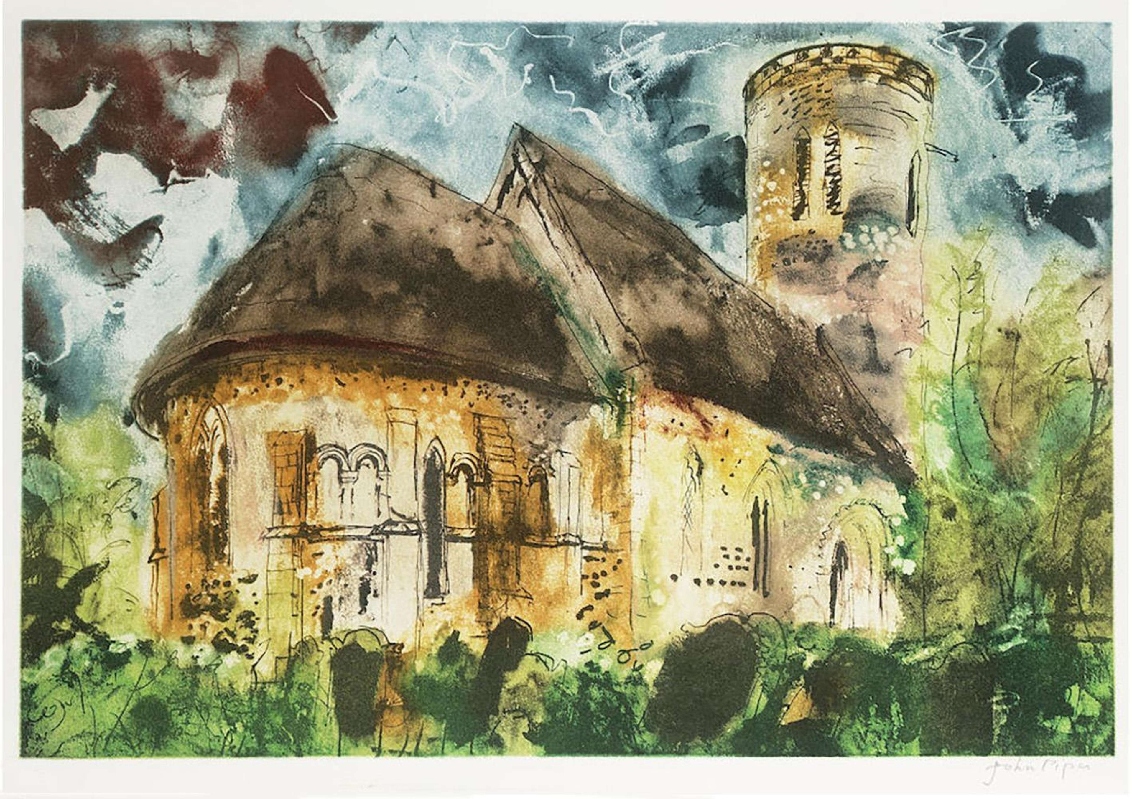 Hales, Norfolk - Signed Print by John Piper 1989 - MyArtBroker