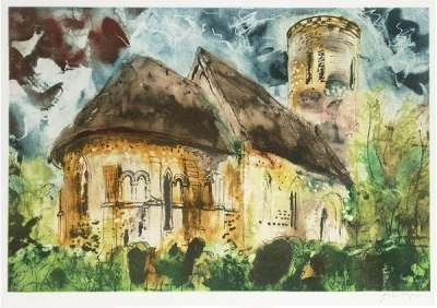 Hales, Norfolk - Signed Print by John Piper 1989 - MyArtBroker