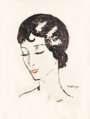 Kees Van Dongen: Jeune Fille Aux Yeux Baissés - Signed Print