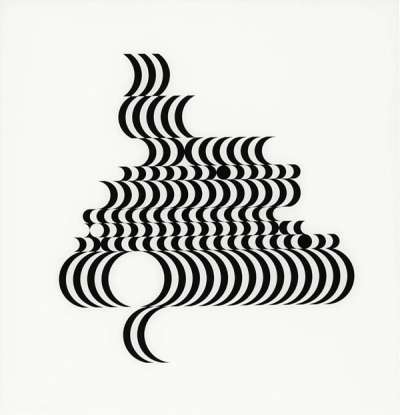 Fragment 2 - Signed Print by Bridget Riley 1965 - MyArtBroker