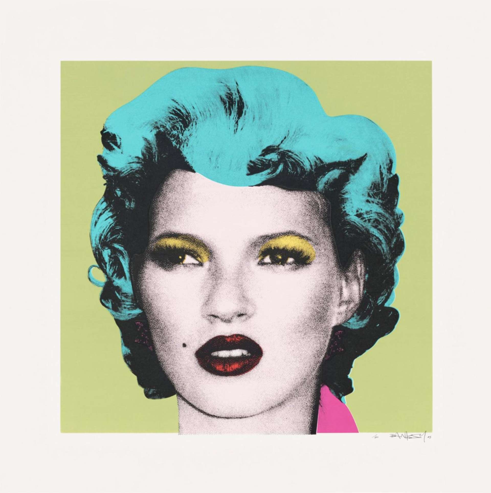 Kate Moss (Green) by Banksy 
