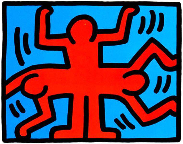 Keith Haring 立体額縁 キースヘリング 立体アート額 レア ヴィンテージ 自由の女神