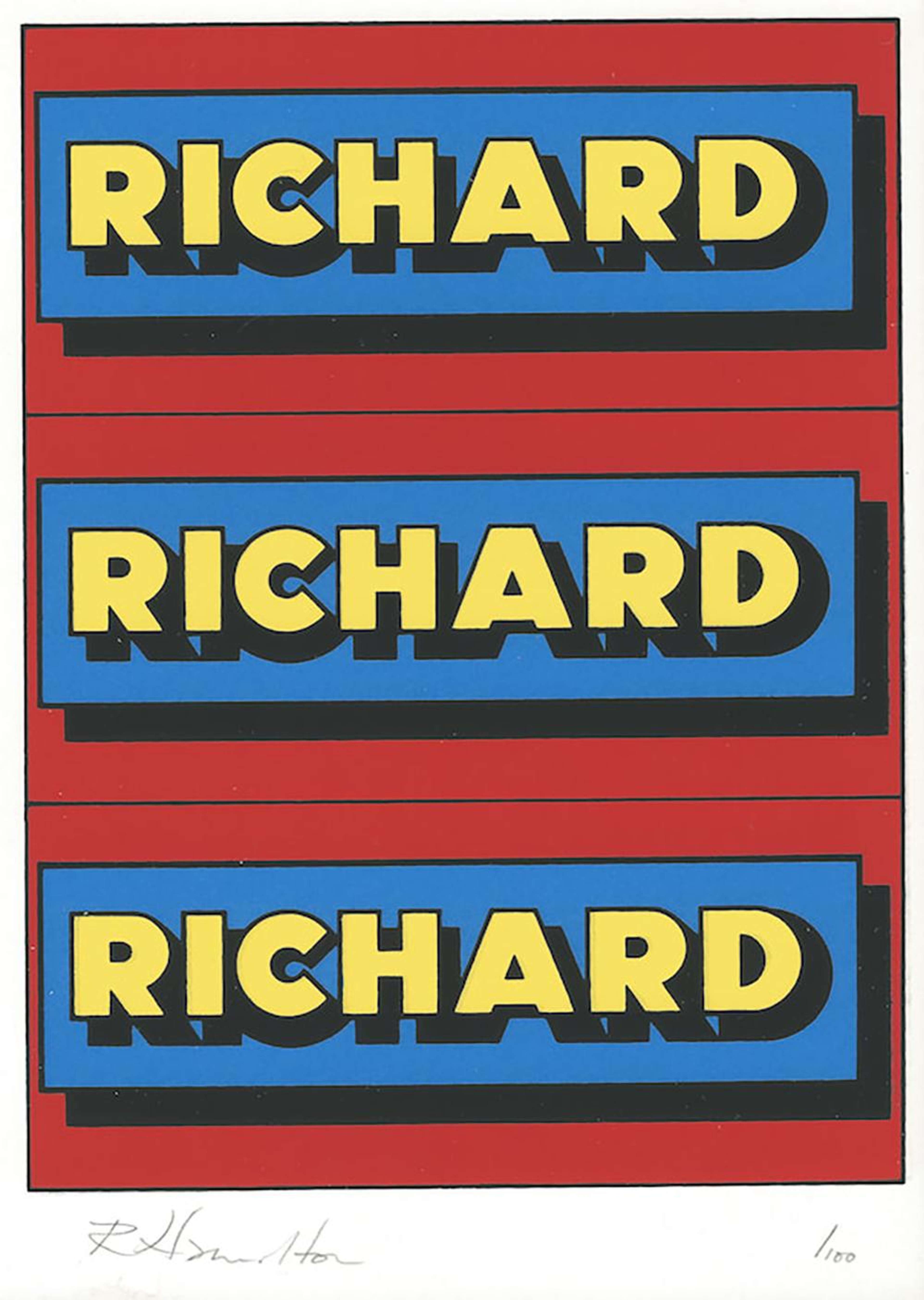 Advertisement (Richard) - Signed Print by Richard Hamilton 1975 - MyArtBroker