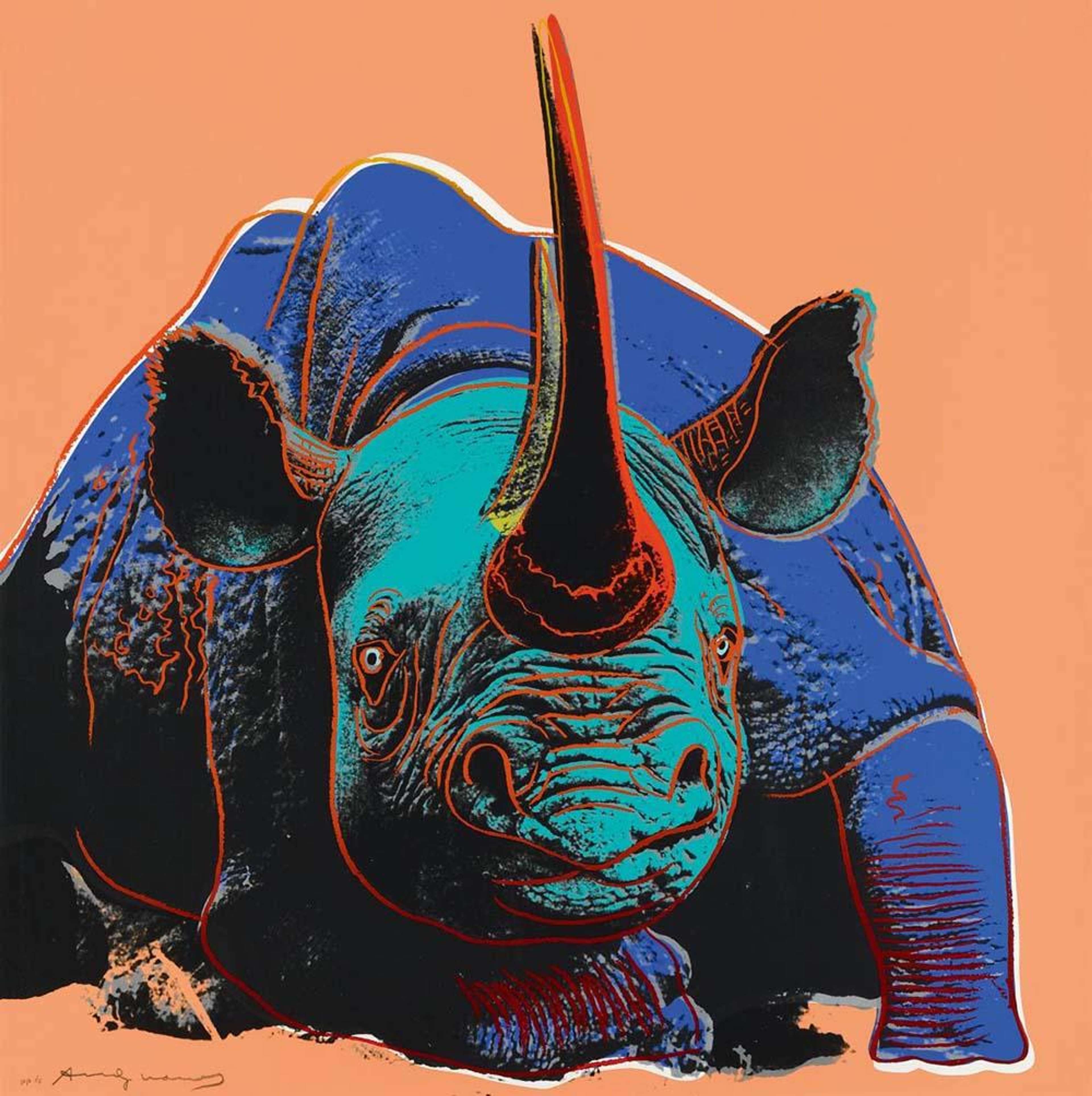 Black Rhinoceros (F. & S. II.301) by Andy Warhol