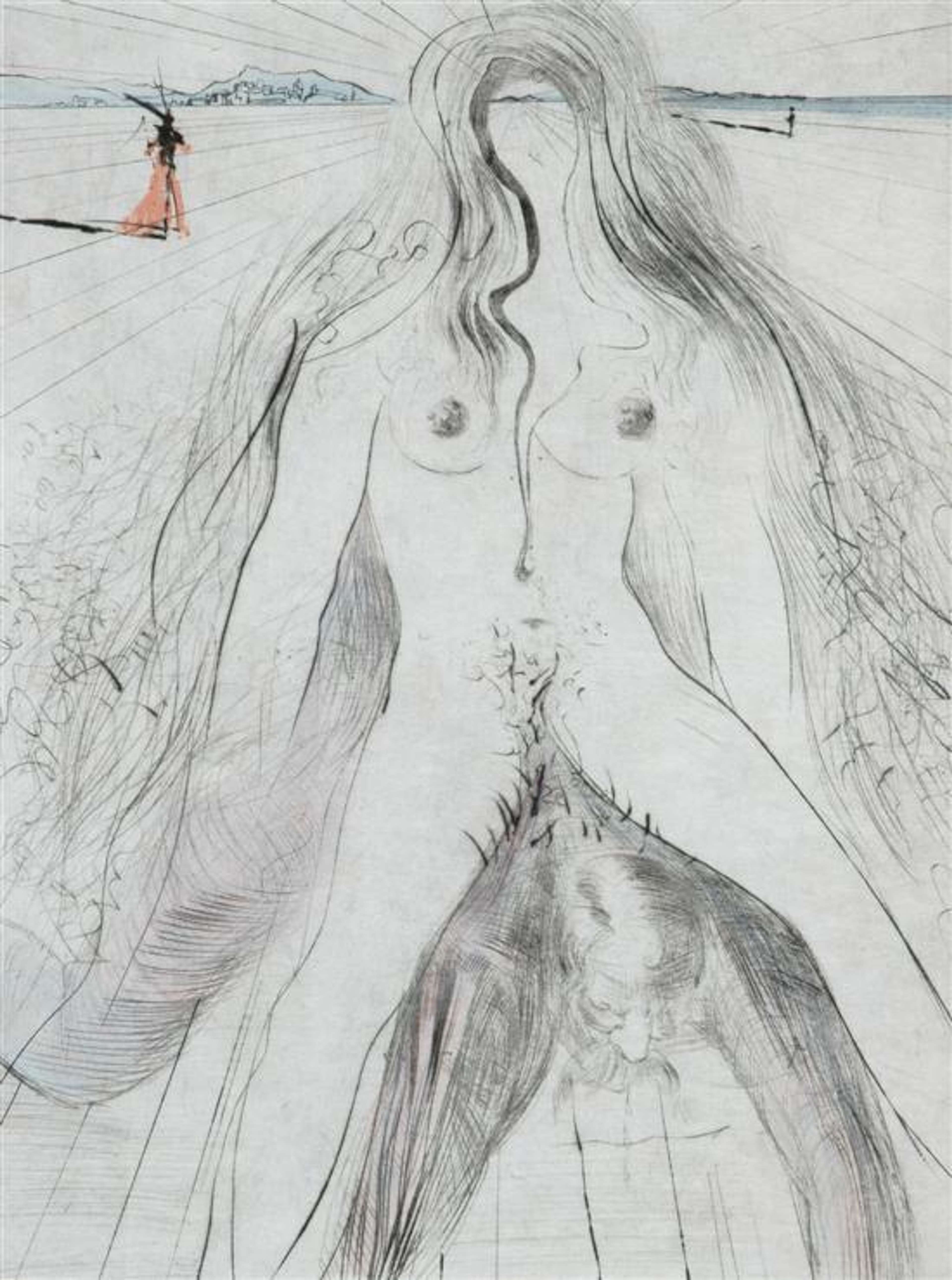 La Femme Au Cheval (Venus Aux Fourrures) - Signed Print by Salvador Dali 1967 - MyArtBroker