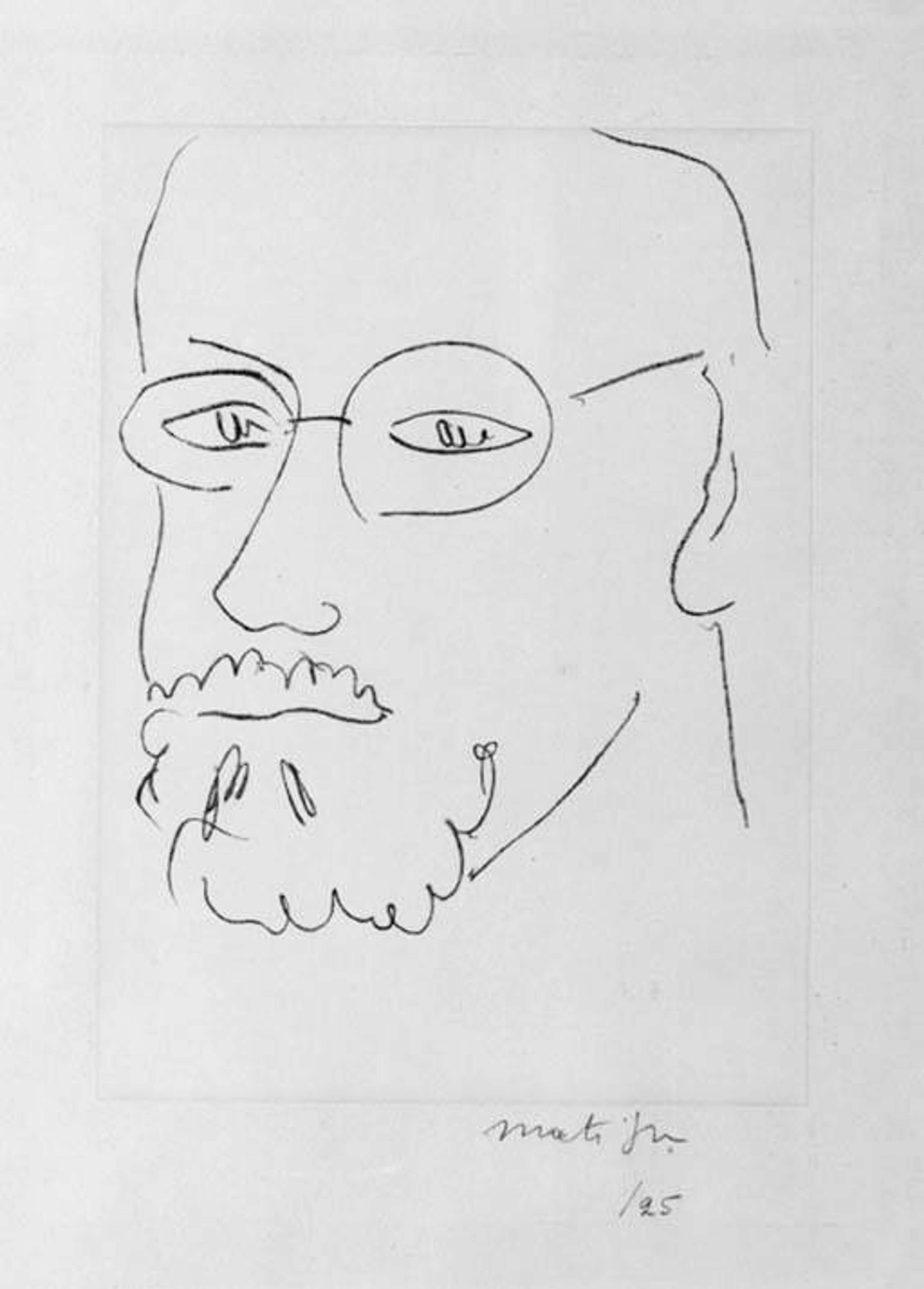 Autoportrait De Trois-Quarts - undefined by Henri Matisse 1948 - MyArtBroker