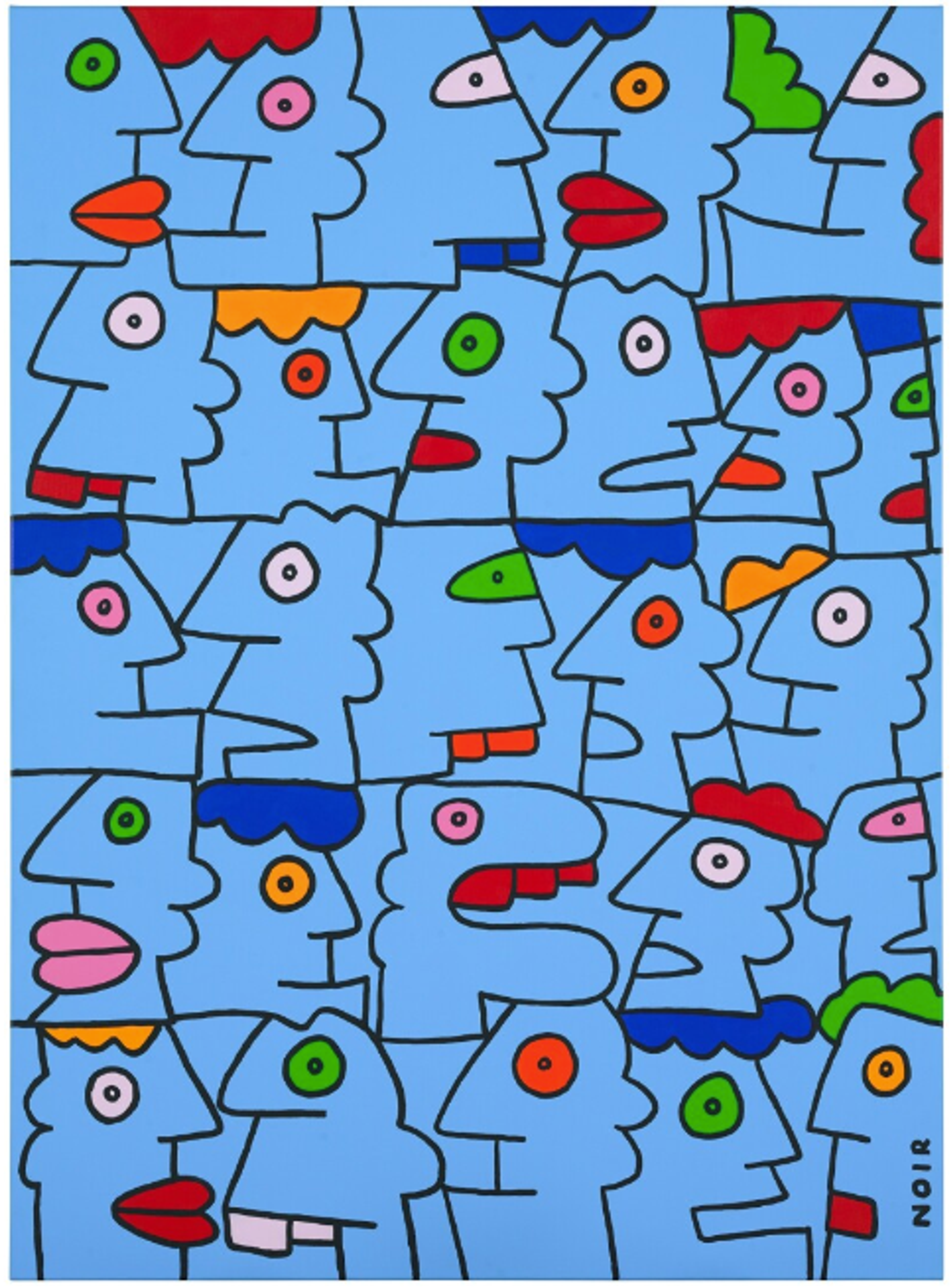 The Calm Sky Over the Pedestrian Street Makes Me Want To Walk Straight To The Shopping Mall by Thierry Noir - Sotheby's 2023