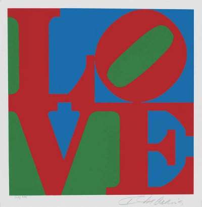 Love, The American Dream - Signed Print by Robert Indiana 1998 - MyArtBroker