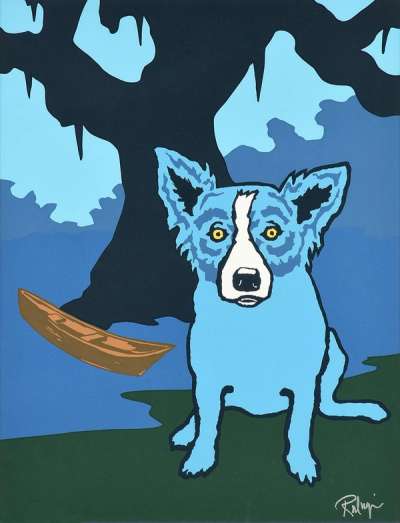 Row With Me Henry - Signed Print by George Rodrigue 1995 - MyArtBroker