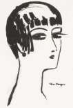 Les Cheveux Courts - Signed Print