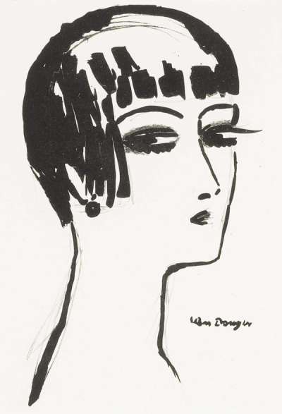 Les Cheveux Courts - Signed Print by Kees Van Dongen 1926 - MyArtBroker