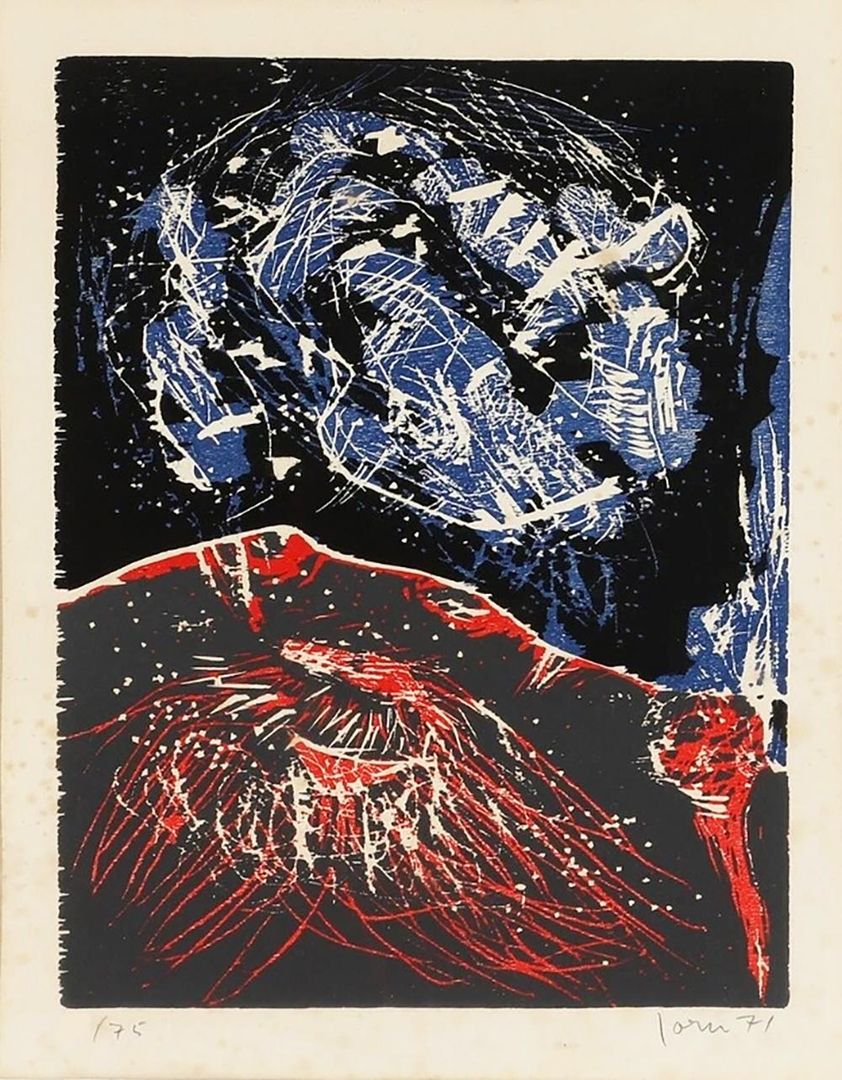 Asger Jorn Pierre Qui Roule (Signed Print) 1971