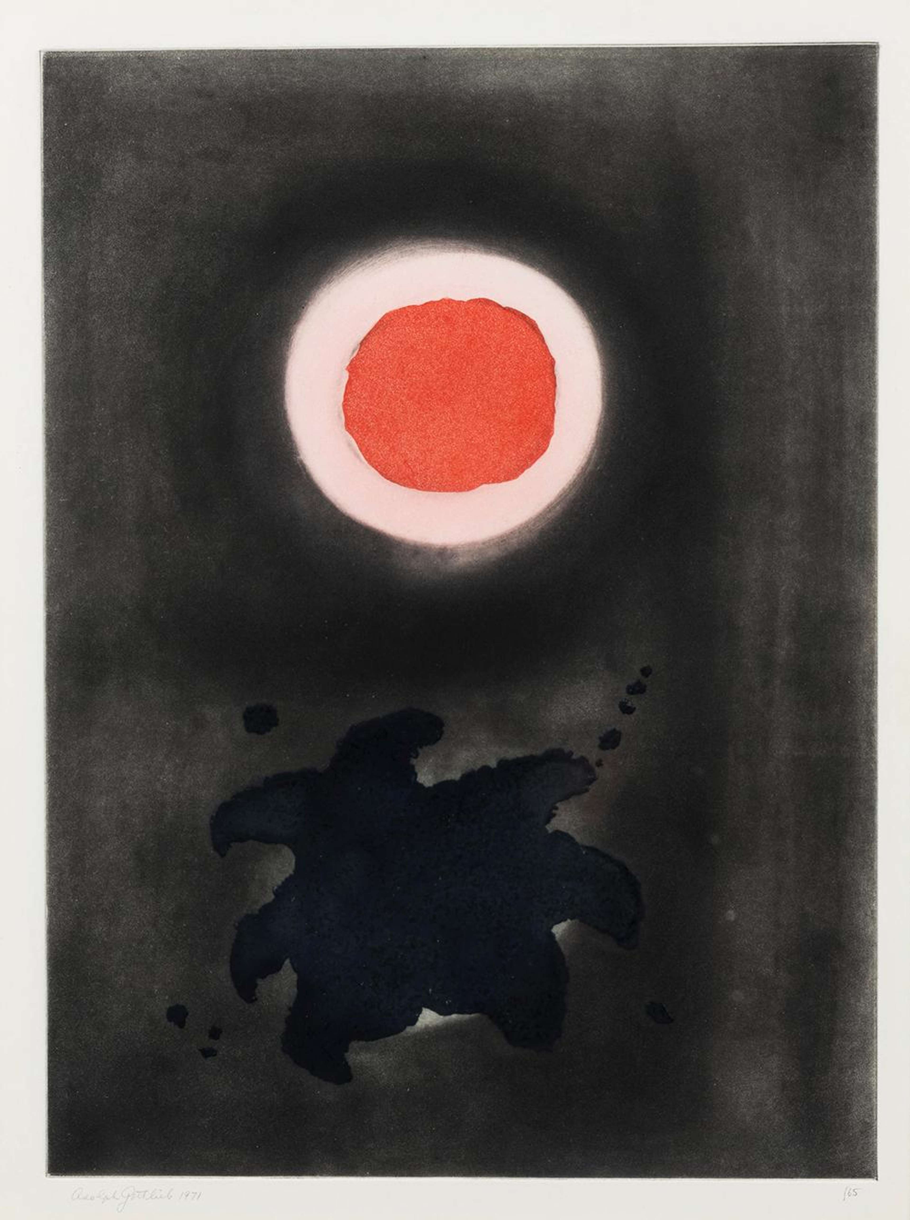 Night Glow - Signed Print by Adolph Gottlieb 1971 - MyArtBroker