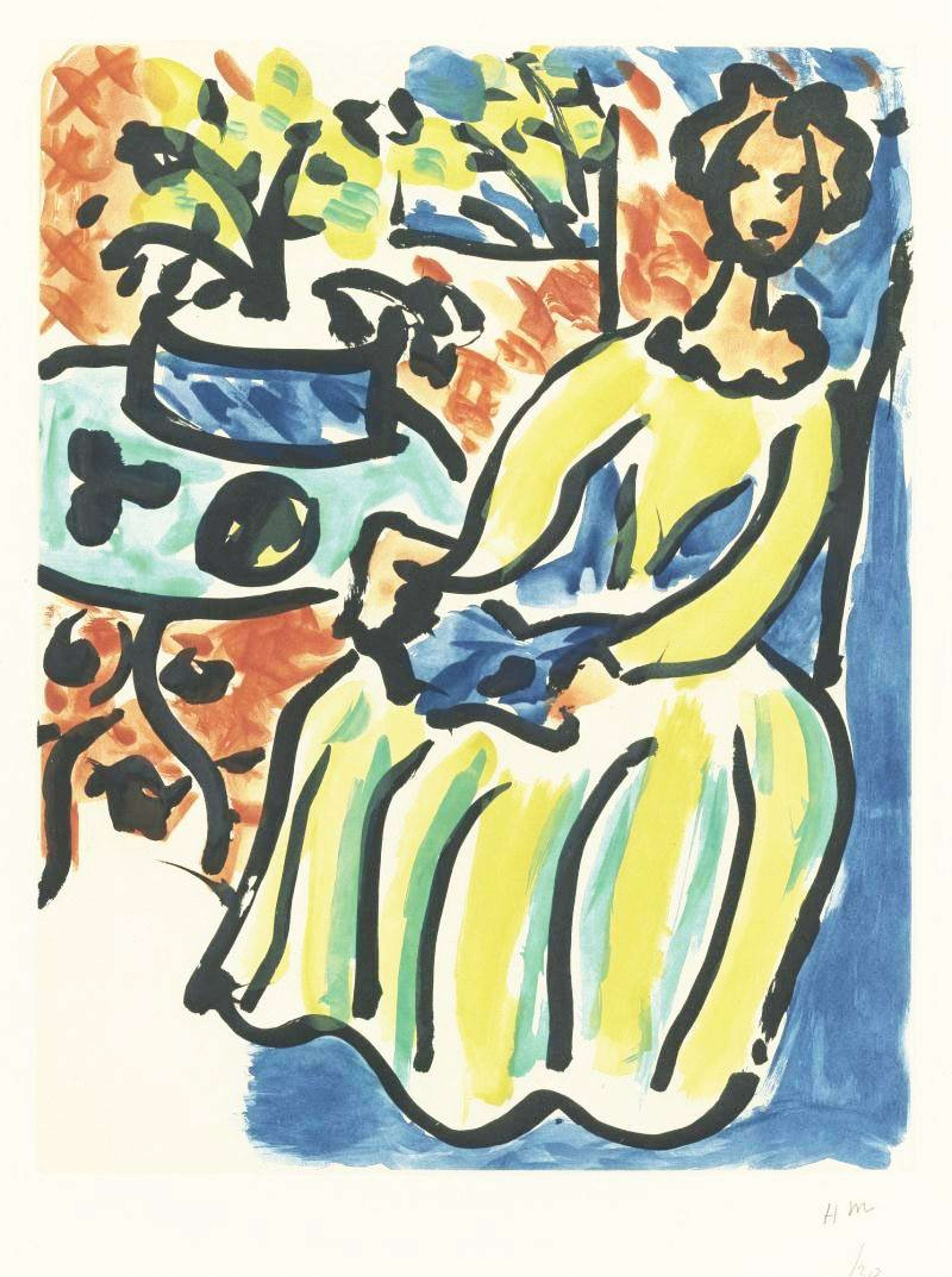 Marie José En Robe Jaune - undefined by Henri Matisse 1950 - MyArtBroker