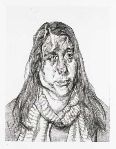 Portrait Head I - Signed Print by Lucian Freud 2001 - MyArtBroker