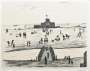 L S Lowry: Castle By The Sea - Signed Print