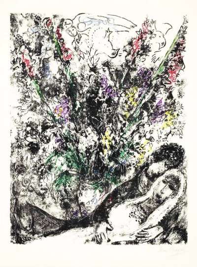 Le Ciel Des Amoureux Paris - Signed Print by Marc Chagall 1964 - MyArtBroker