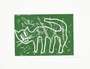 Andre Butzer: Katze (dark green) - Signed Print