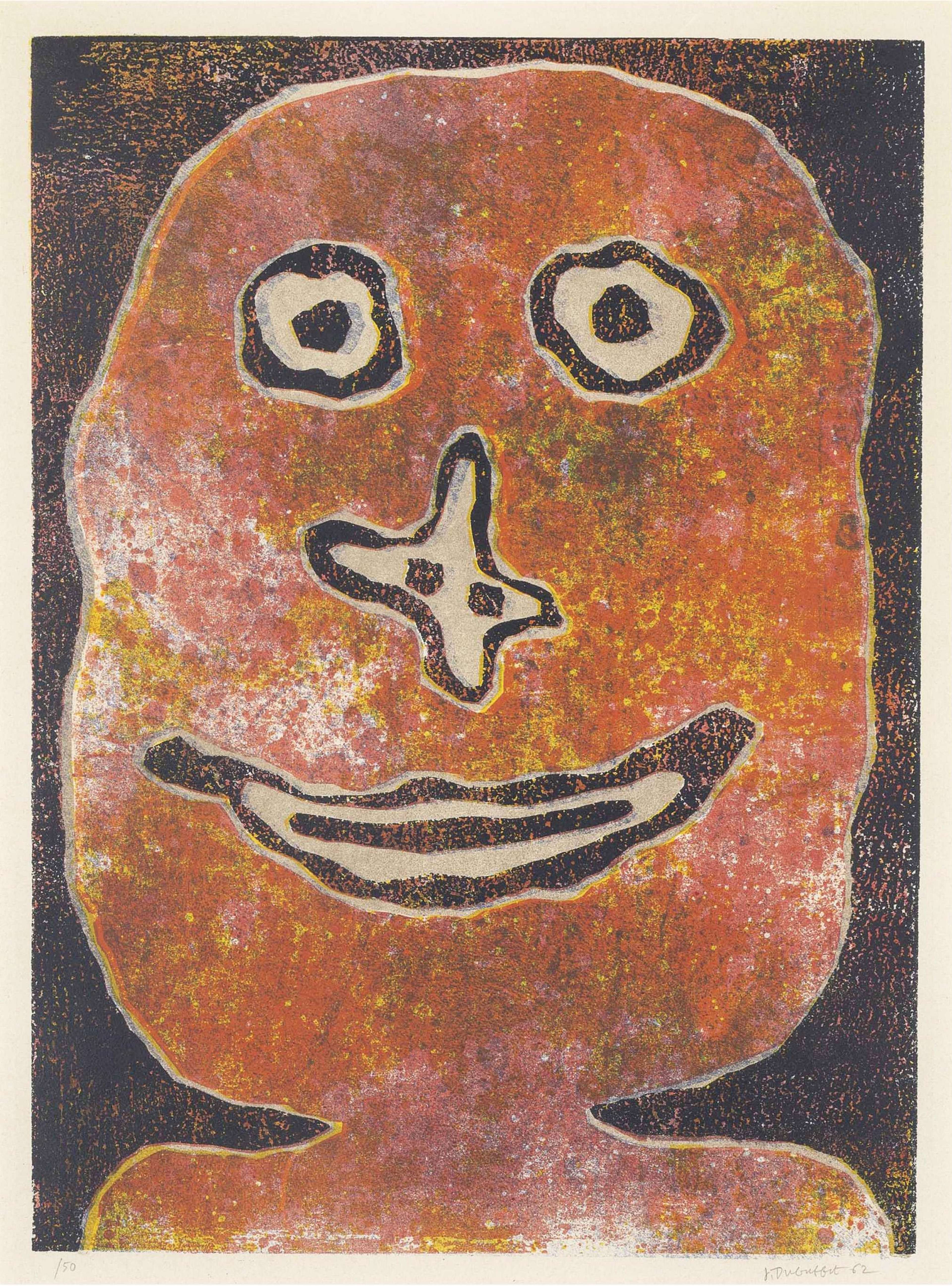 Sourire - Signed Print by Jean Dubuffet 1962 - MyArtBroker