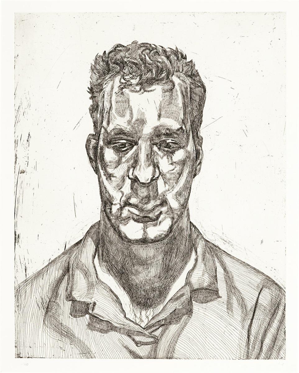 Lucian Freud Bella Second Version Signed Print 1982