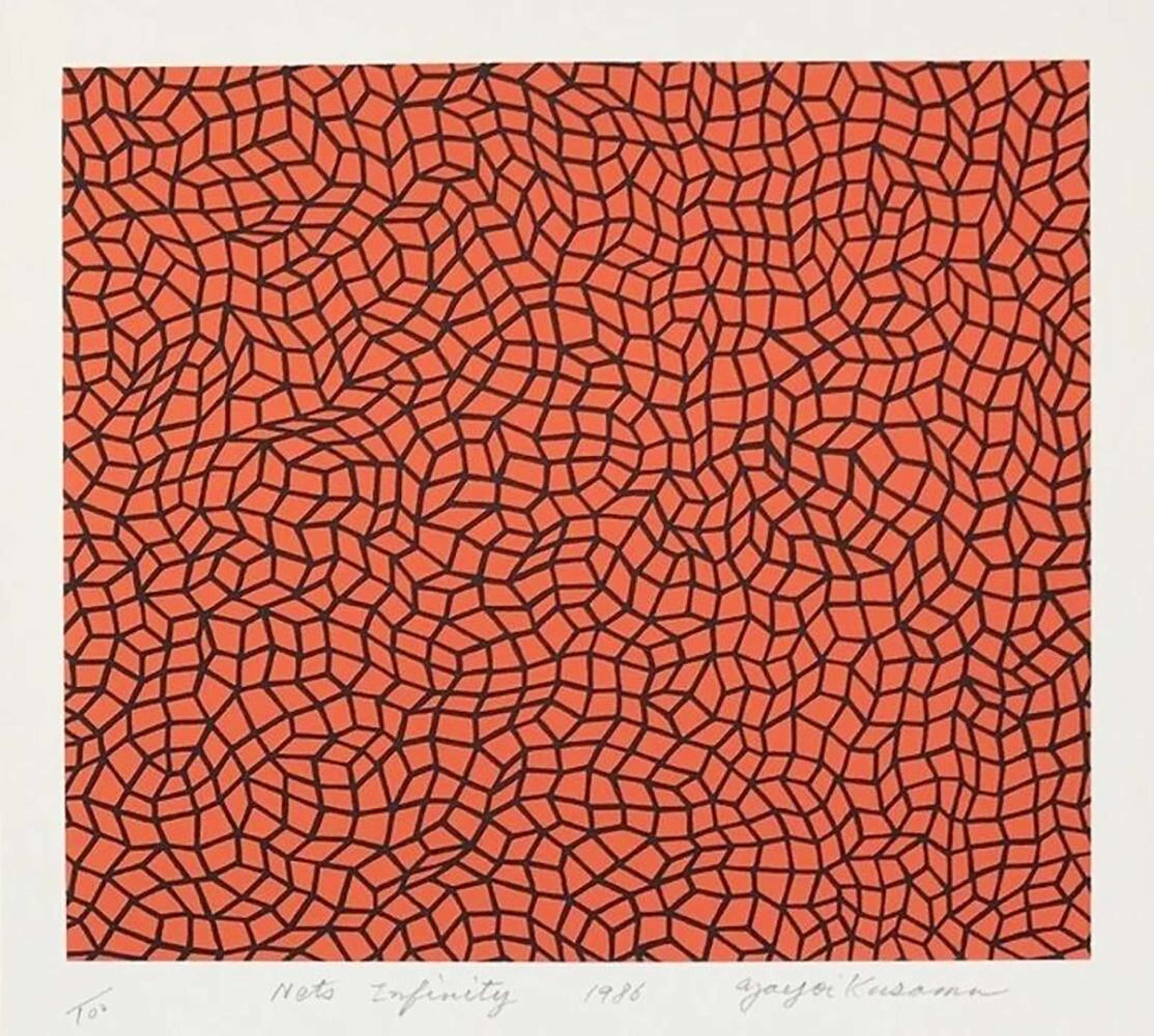 Nets Infinity - Signed Print by Yayoi Kusama 1986 - MyArtBroker