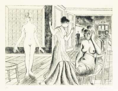 La Chambre (The Room) - Signed Print by Paul Delvaux 1969 - MyArtBroker