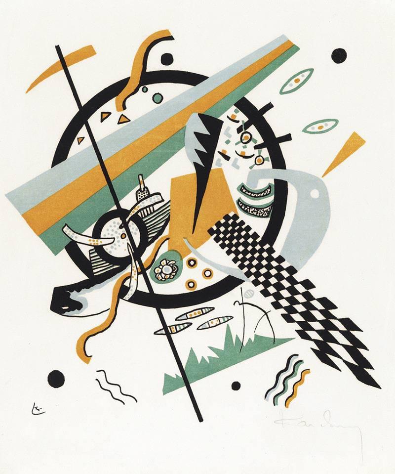 Wassily Kandinsky Kleine Welten IV (Signed Print) 1922