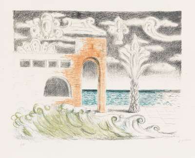 Maison Au Bord De La Mer - Signed Print by Giorgio De Chirico 1929 - MyArtBroker