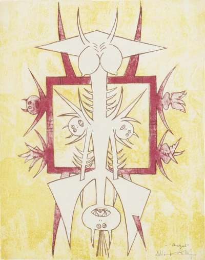 Quetzal - Signed Print by Wifredo Lam 1947 - MyArtBroker