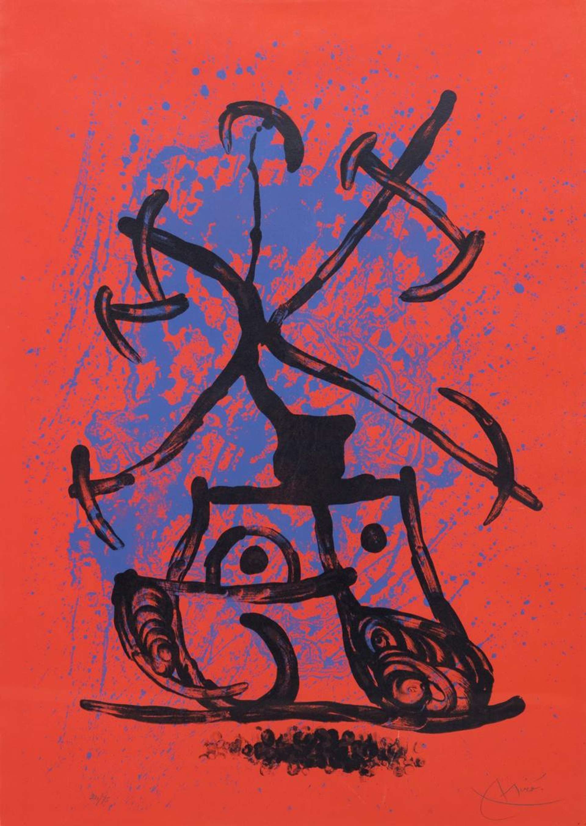L'Entraineuse Rouge - Signed Print by Joan Miró 1969 - MyArtBroker