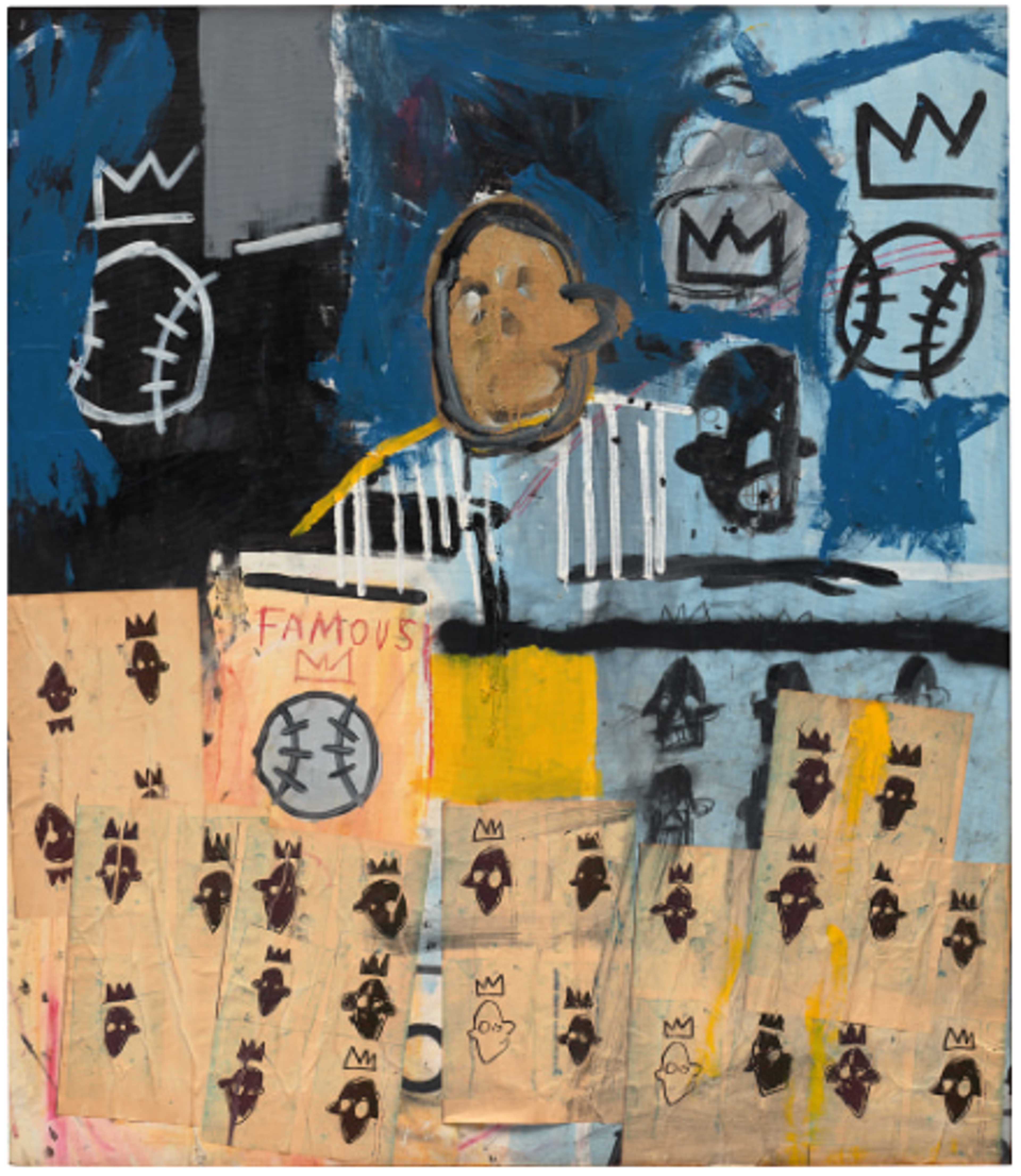 Untitled (Portrait of Famous Ballplayer) by Jean-Michel Basquiat 1981 