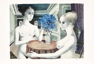 Silence - Signed Print by Paul Delvaux 1972 - MyArtBroker