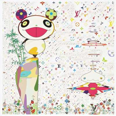 Superflat Monogram Panda And His Friends - Signed Print by Takashi Murakami 2005 - MyArtBroker