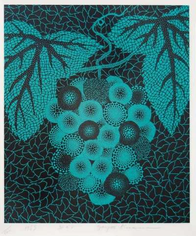 Grapes - Signed Print by Yayoi Kusama 1983 - MyArtBroker