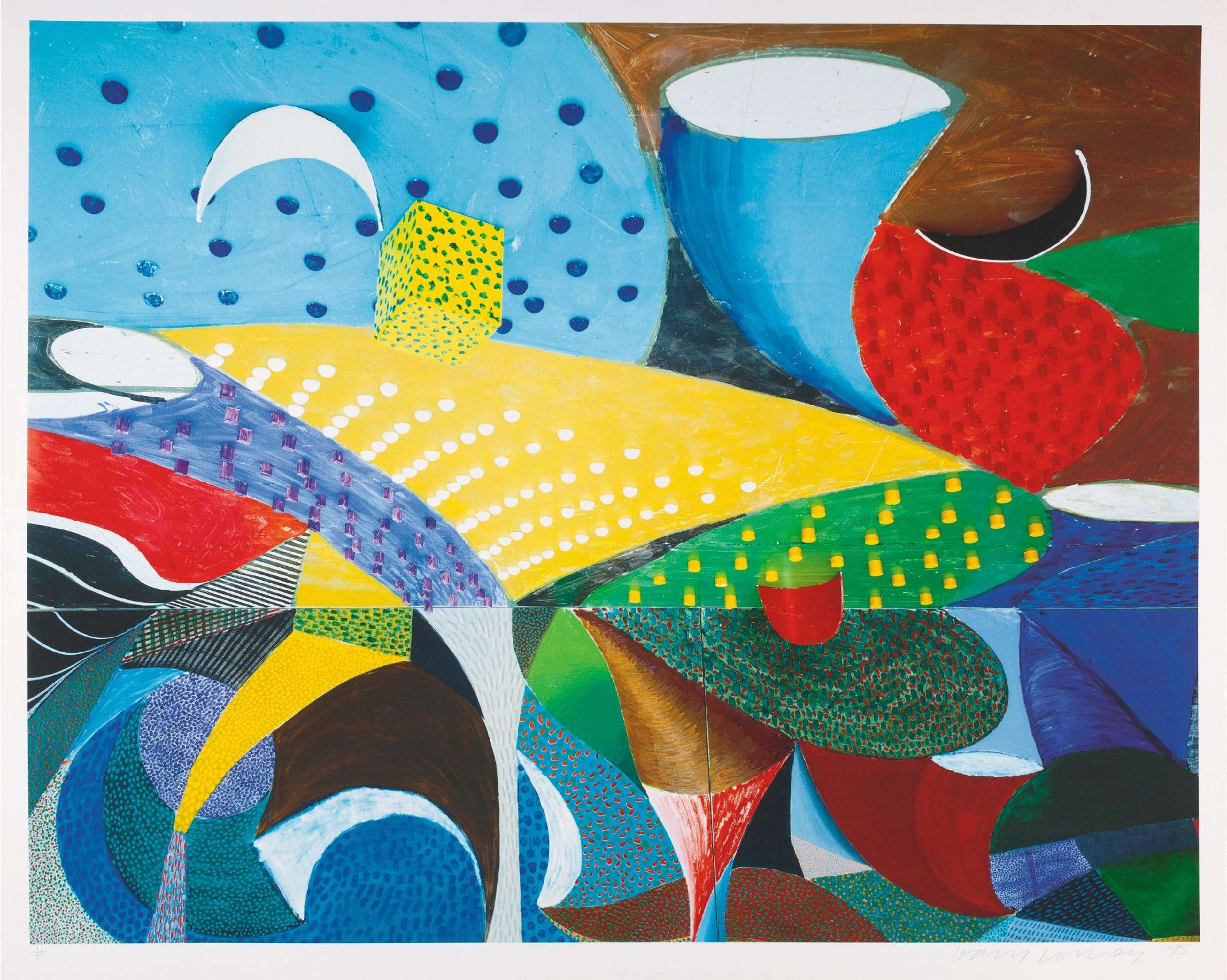 Fourth Detail, Snails Pace, March 27th 1995 - Signed Print by David Hockney 1995 - MyArtBroker