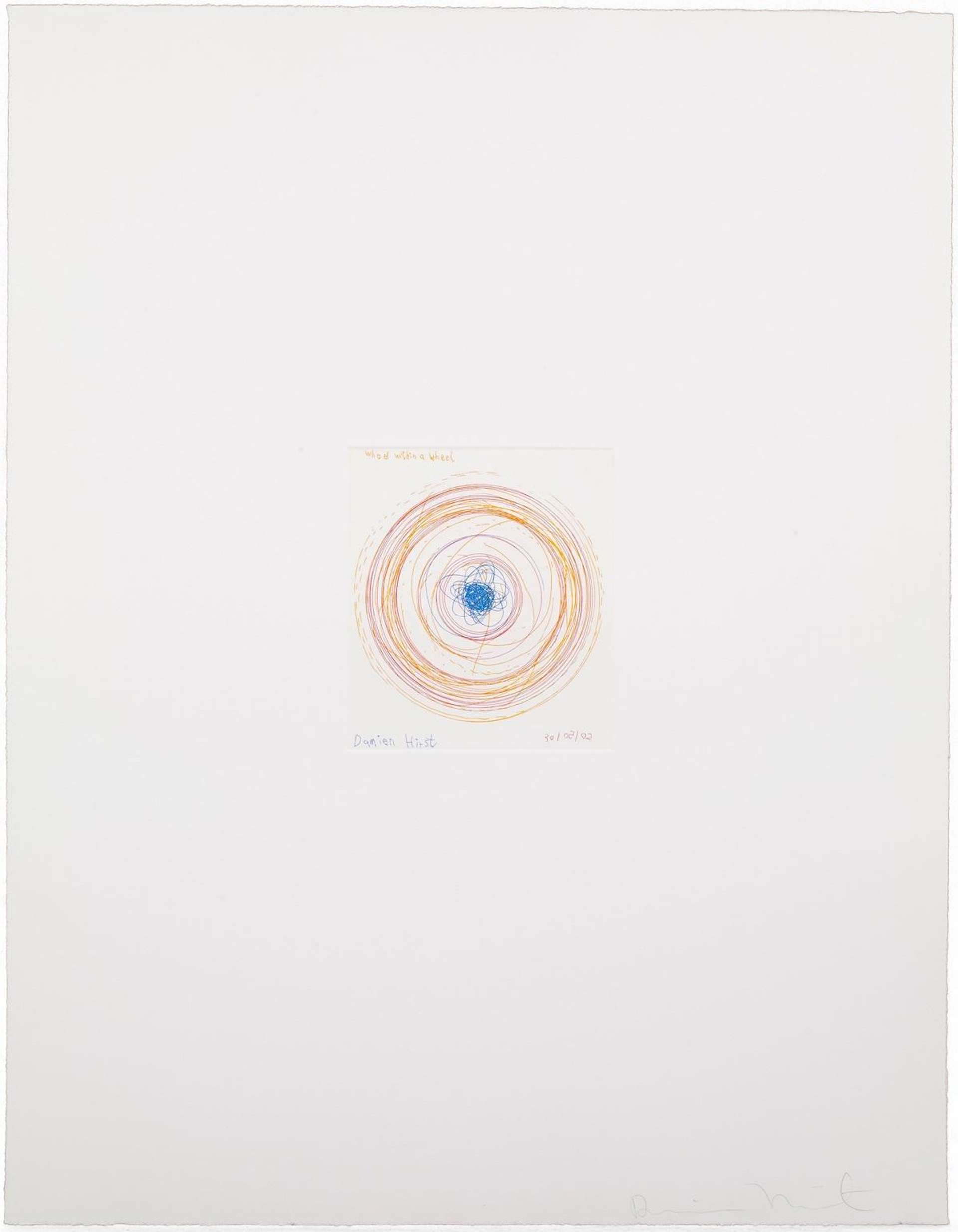 Damien Hirst: Wheel Within A Wheel - Signed Print