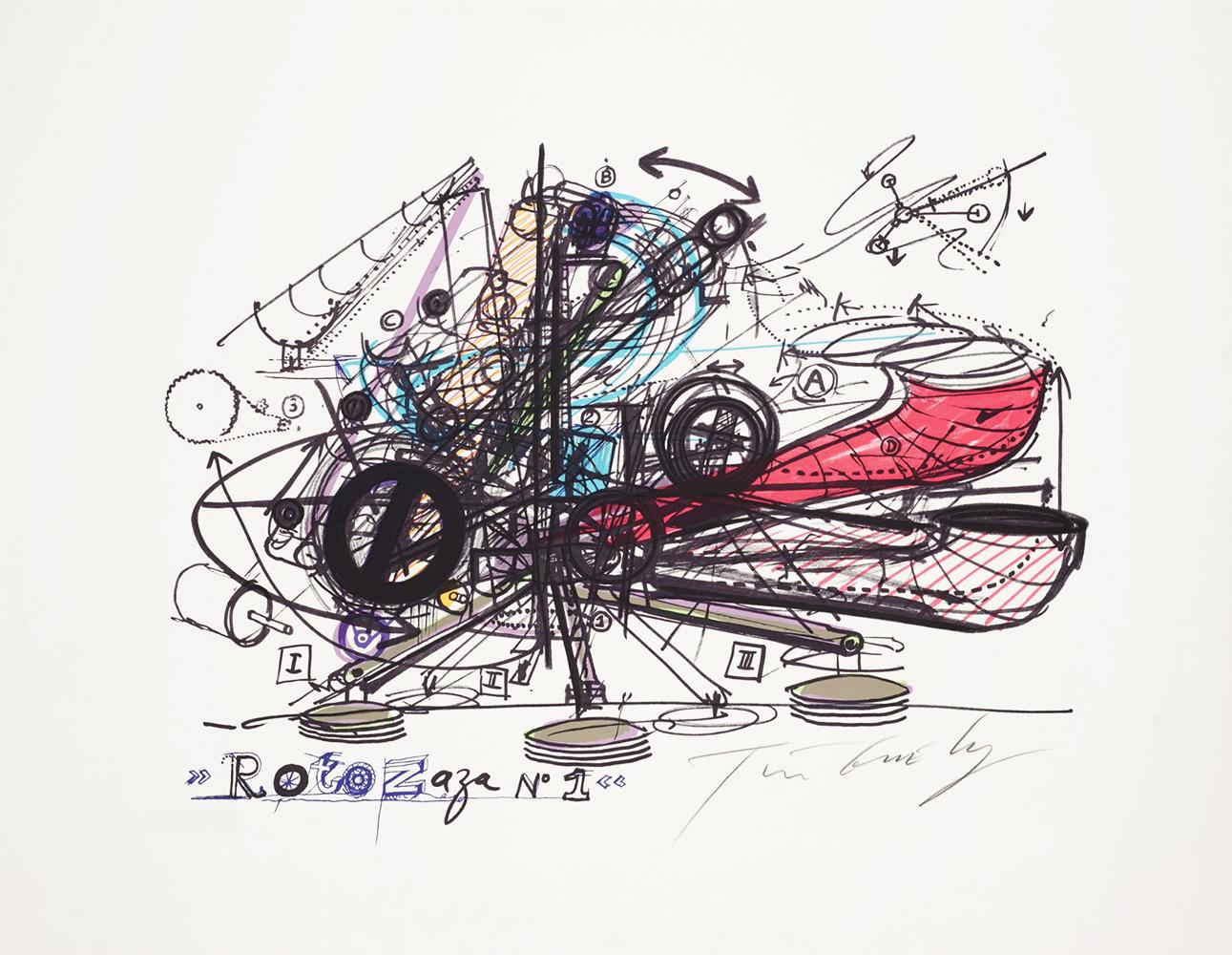Jean Tinguely Roto Zaza No. 1 (Signed Print) 1975 | MyArtBroker