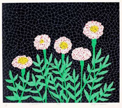 Flowers 1 - Signed Print by Yayoi Kusama 1985 - MyArtBroker