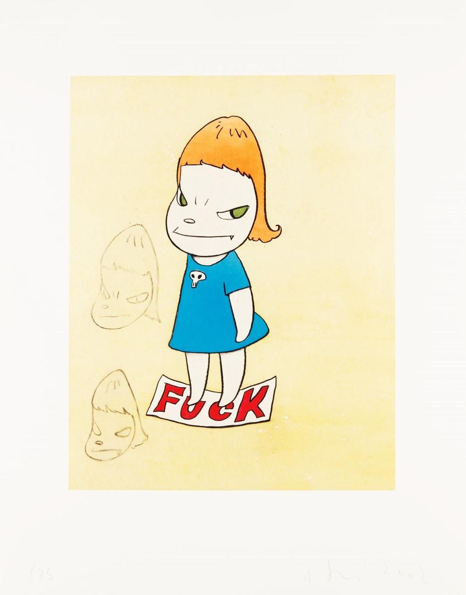 Yoshitomo Nara On the F-Word (Signed Print) 2002 | MyArtBroker