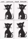 David Shrigley: Cat Watches Your Seizure - Unsigned Print