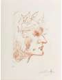Salvador Dali: Much Ado About Shakespeare: Shakespeare I (portfolio) - Signed Print