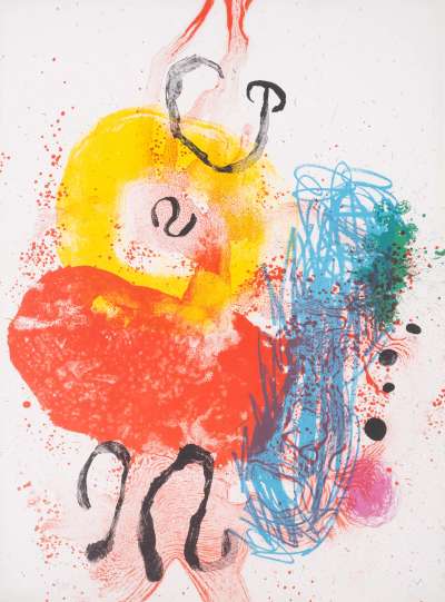 Plate 19 (Album 19) - Signed Print by Joan Miro 1961 - MyArtBroker