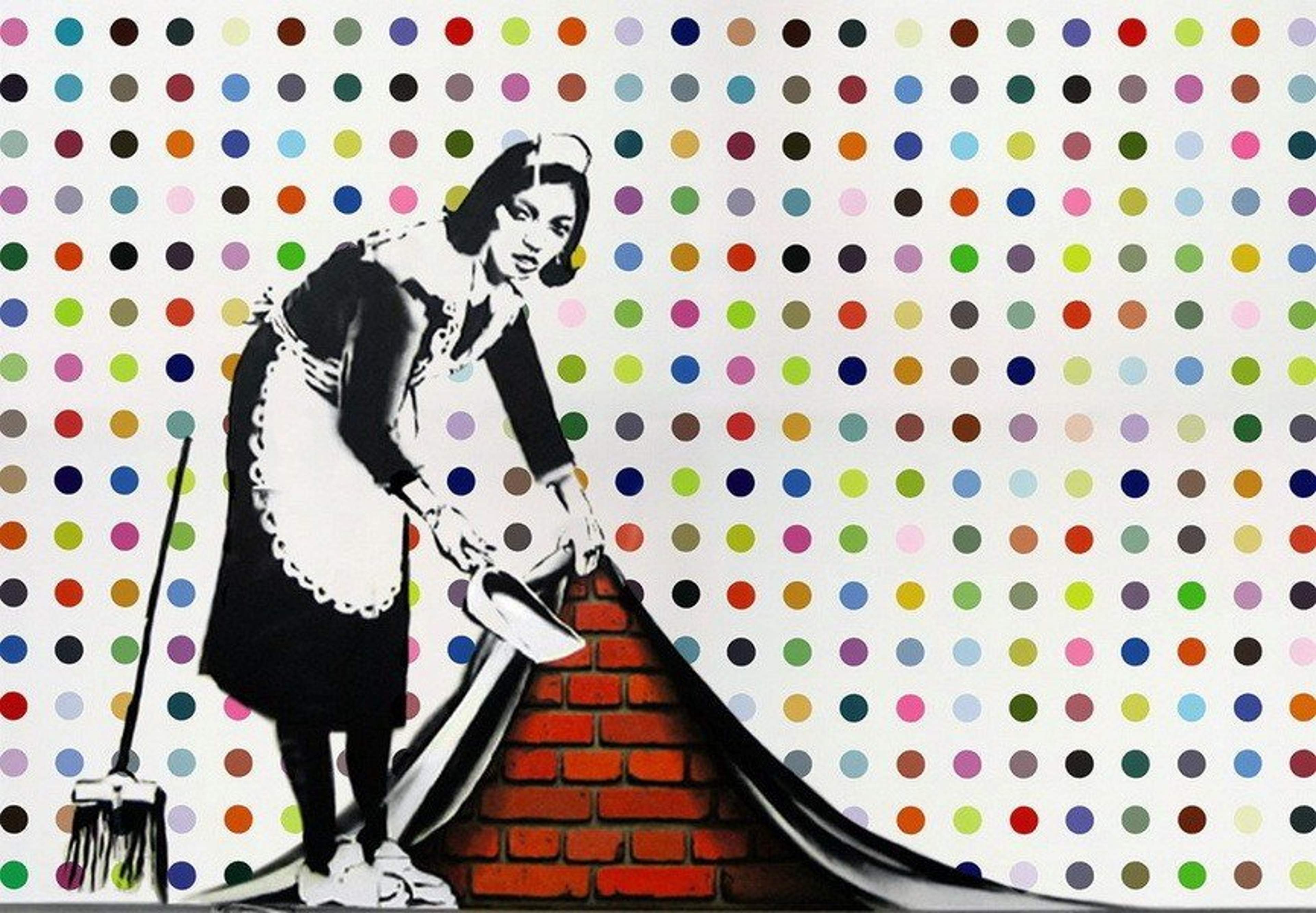 Keep It Spotless (defaced Hirst) by Banksy - MyArtBroker
