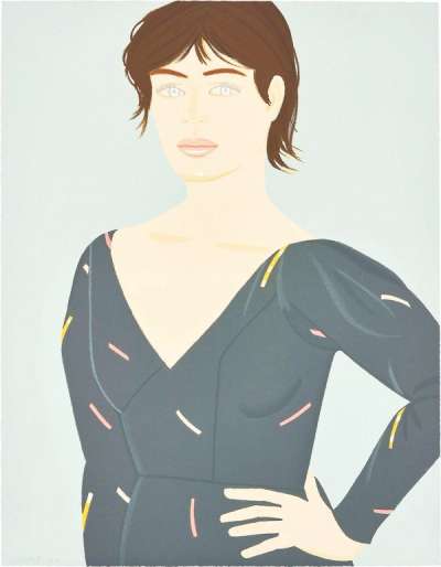 Grey Dress (Laura) - Signed Print by Alex Katz 1992 - MyArtBroker