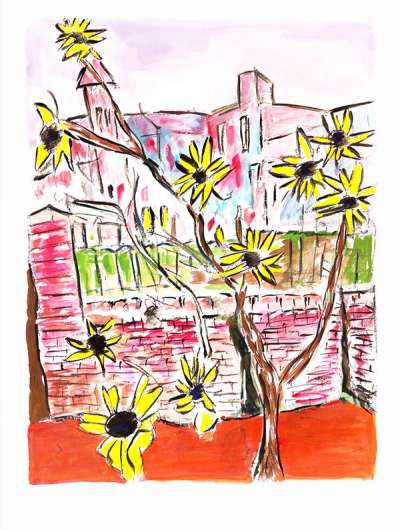 Sunflowers (2009) - Signed Print by Bob Dylan 2020 - MyArtBroker