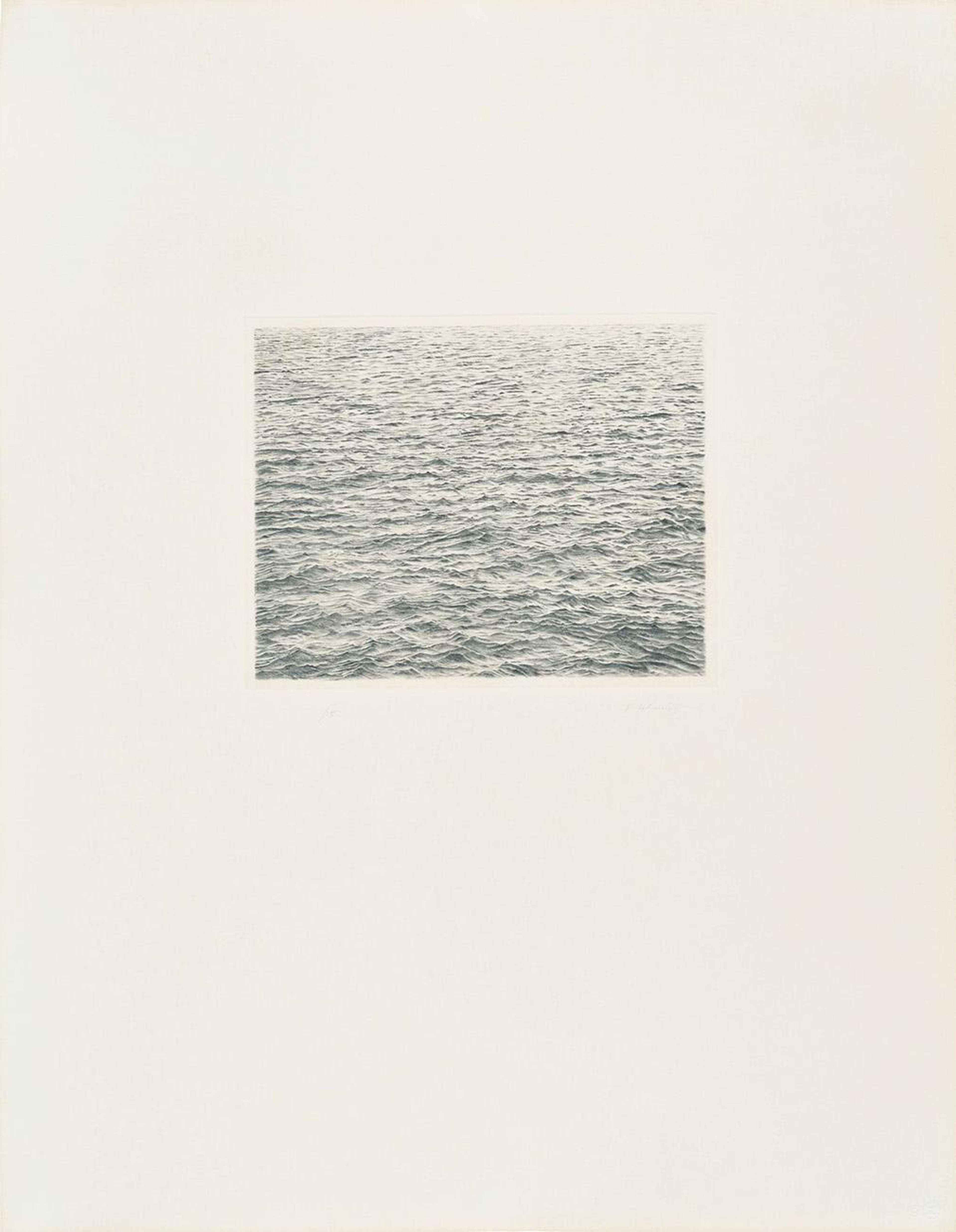 Drypoint - Ocean Surface - Signed Print by Vija Celmins 1983 - MyArtBroker