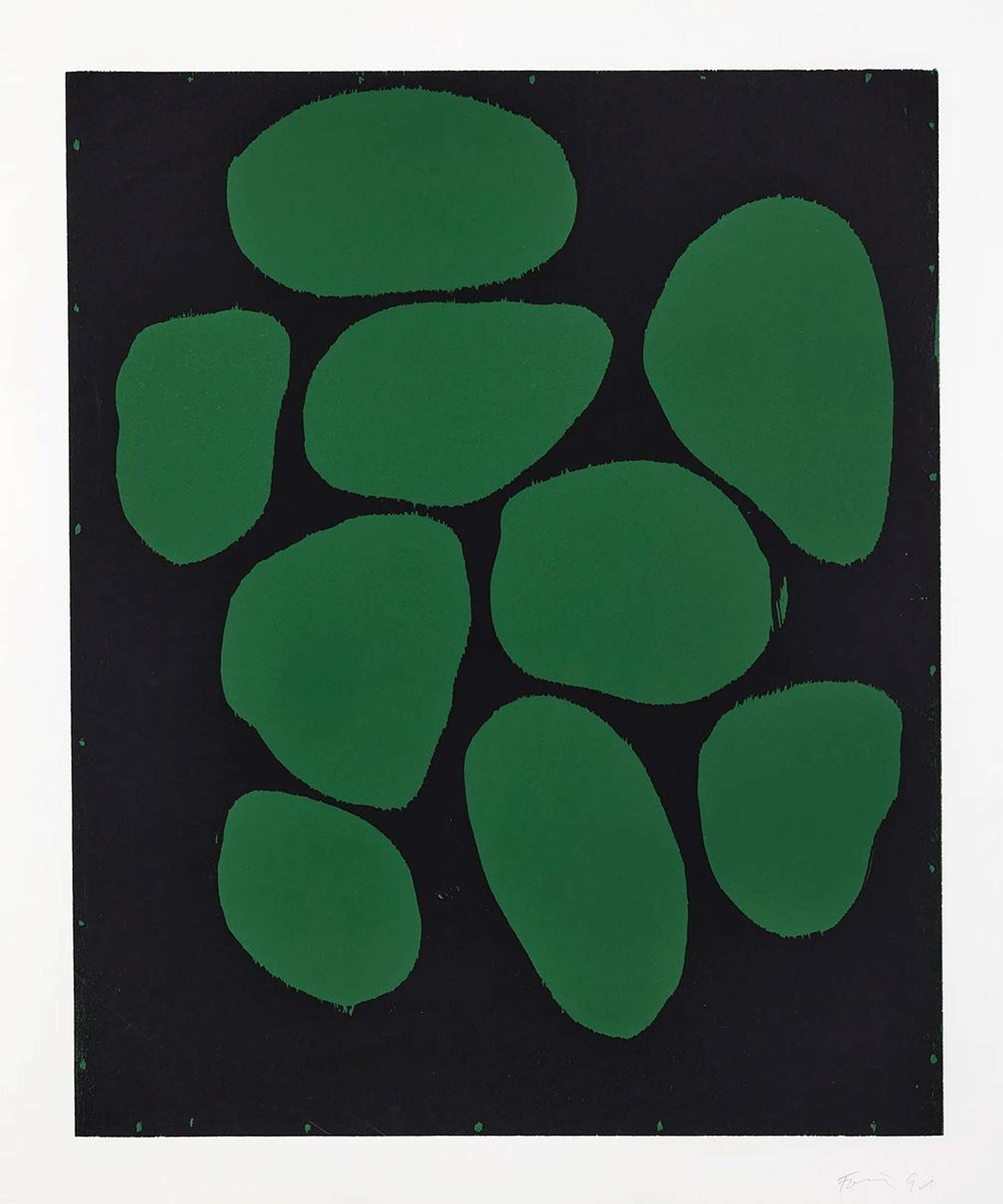 Woodcut Green - Signed Print by Gunther Forg 1991 - MyArtBroker