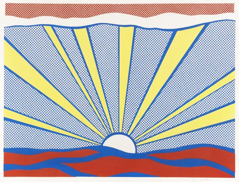 Roy Lichtenstein Sunrise Signed Print 1965